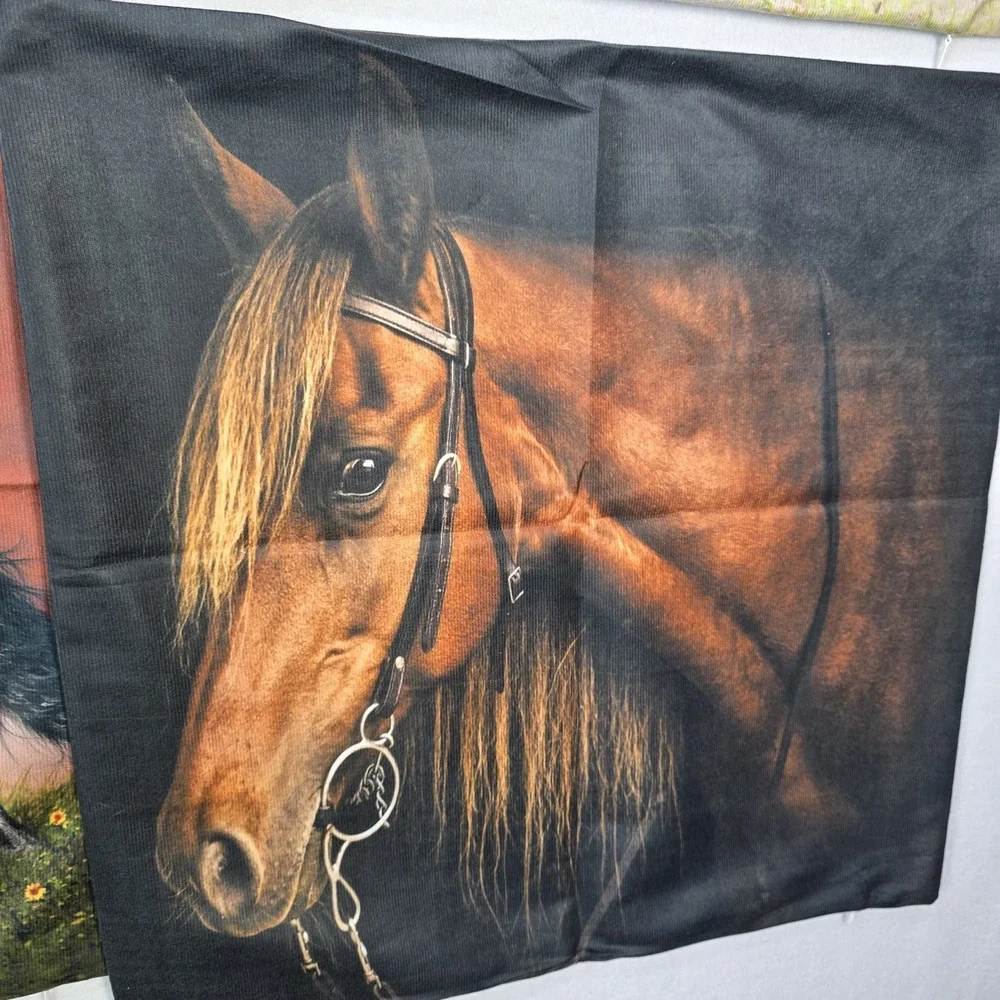 Western Decor Horse Pillow Covers 19